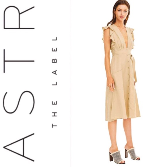 Astr Dresses & Skirts - 🆕 ASTR the Label Carolina Beige Dress